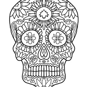 Dibujo de calavera fácil