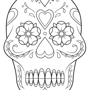 Calavera para colorear