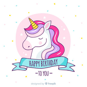 Unicornio para cumpleaños