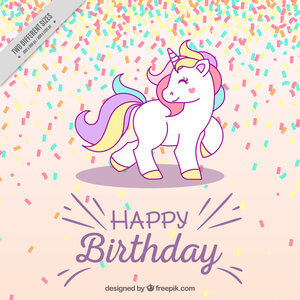 Unicornio diseño cumpleaños