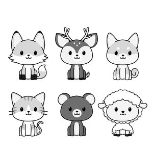 Featured image of post Dibujos Kawaii Para Colorear De Animales Cuaderno para colorear con dibujos kawaii