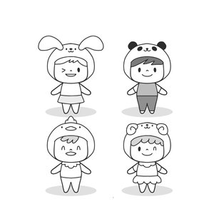 Dibujos de personajes para colorear